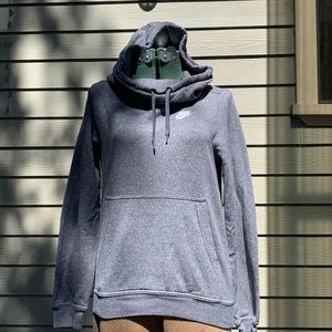 Grey Hooded Nike Sweater